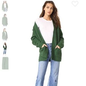 BLDWN Wool Blend Eve Cardigan Sweater Sz M